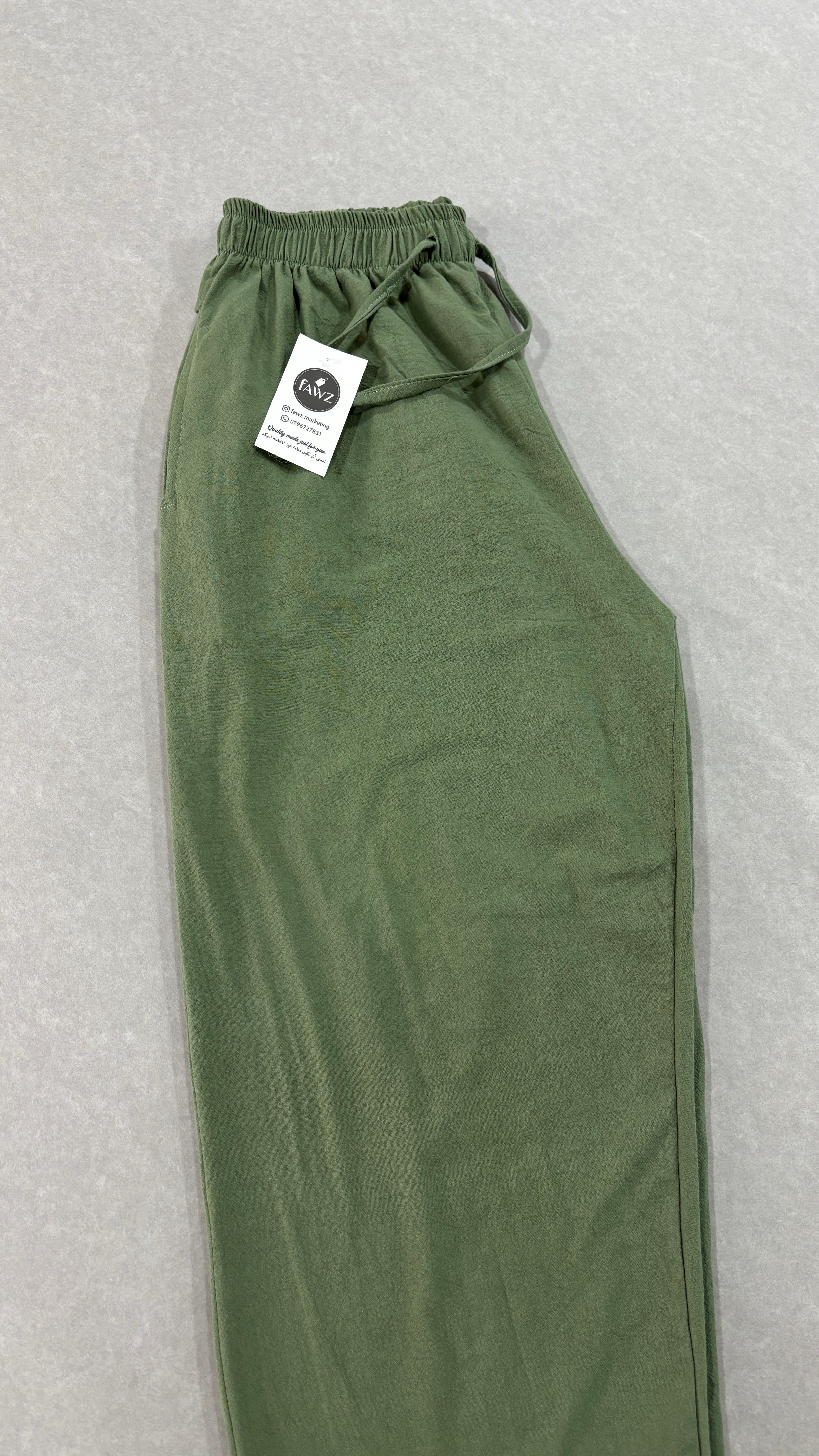 Pantalon lin 100 % coton