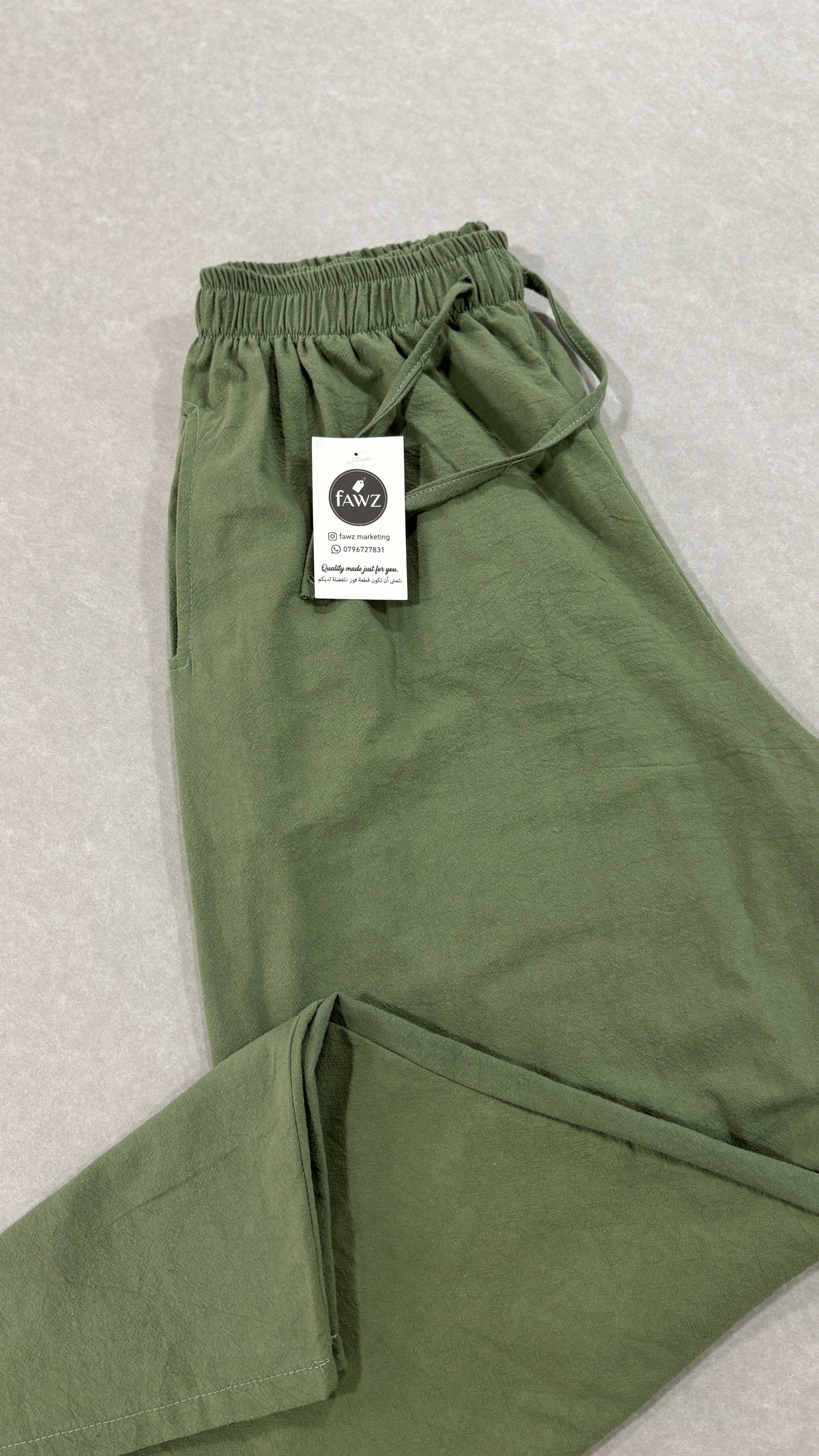 Pantalon lin 100 % coton