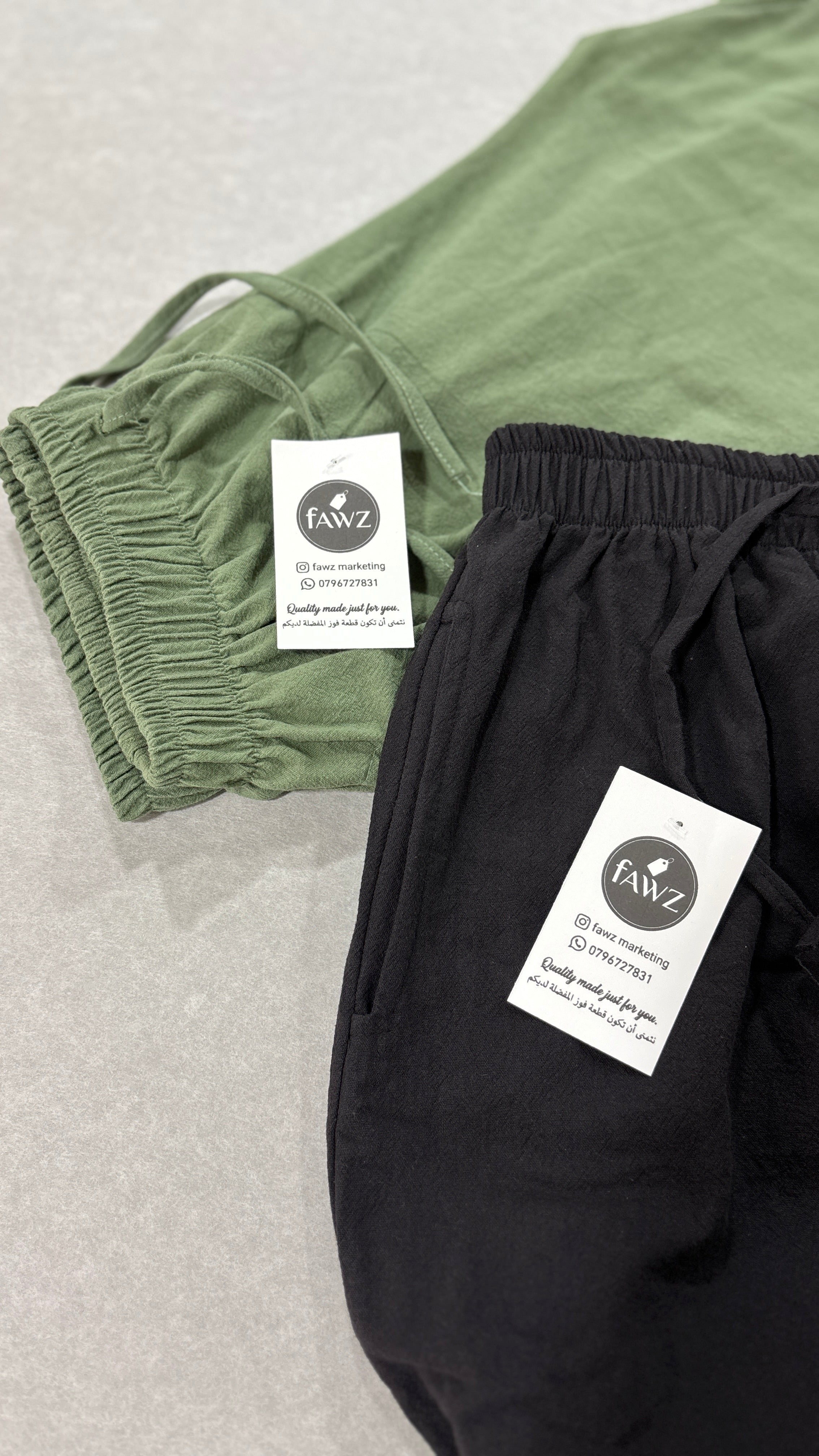 Pantalon lin 100 % coton